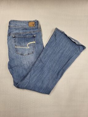 American Eagle Outfitters Artist Stretch Flare Jeans Women's Denim Sz 16 Regular